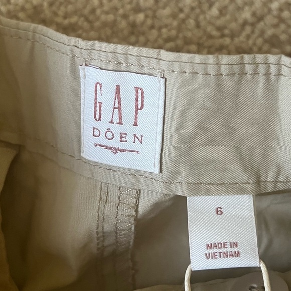 Gap × Doen DÔEN High Rise Khaki Trousers NWT Size 6 - Picture 8 of 10